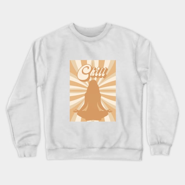 Chill Woman: Relaxed and Laid-Back Crewneck Sweatshirt by OKObjects